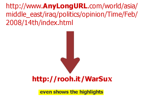 tinyurl: easy share