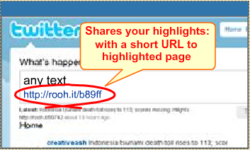 Tweet highlights with 1-click