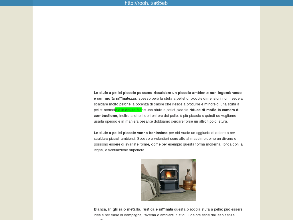 Stufe a pellet Ecofire Palazzetti